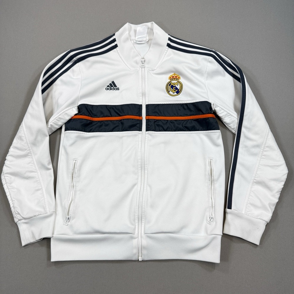 Adidas Real Madrid White Track Jacket